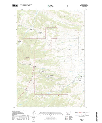 United States Geological Survey Pony, MT (2020, 24000-Scale) digital map
