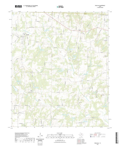 United States Geological Survey Poolville, TX (2022, 24000-Scale) digital map