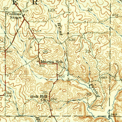United States Geological Survey Poplar Bluff, MO (1935, 62500-Scale) digital map