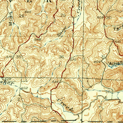United States Geological Survey Poplar Bluff, MO (1935, 62500-Scale) digital map