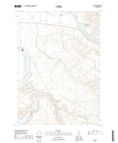 United States Geological Survey Poplar, ID (2020, 24000-Scale) digital map