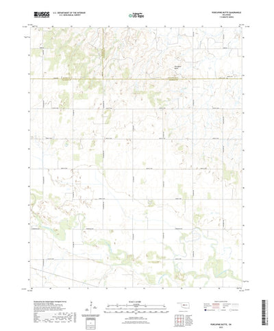 United States Geological Survey Porcupine Butte, OK (2022, 24000-Scale) digital map