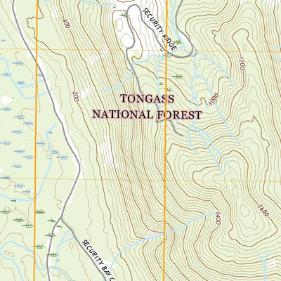 United States Geological Survey Port Alexander D-1 SW, AK (2021, 25000-Scale) digital map