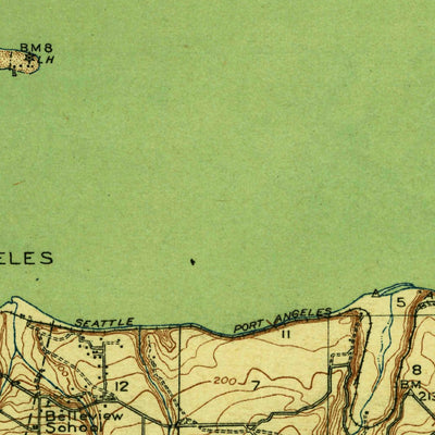 United States Geological Survey Port Angeles, WA (1918, 62500-Scale) digital map