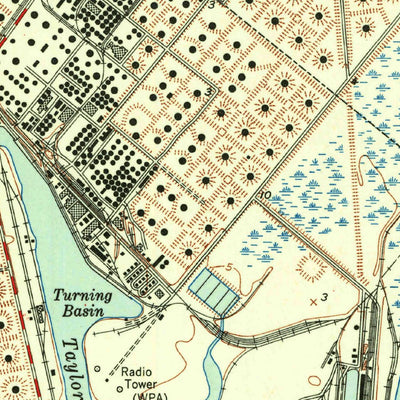 United States Geological Survey Port Arthur South, TX-LA (1943, 24000-Scale) digital map