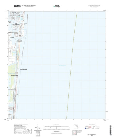 United States Geological Survey Port Everglades, FL (2021, 24000-Scale) digital map