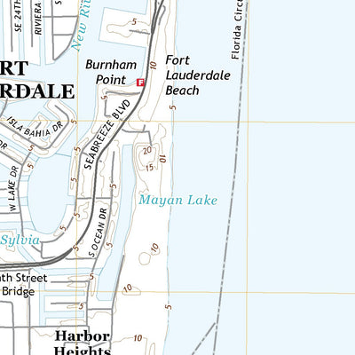 United States Geological Survey Port Everglades, FL (2021, 24000-Scale) digital map