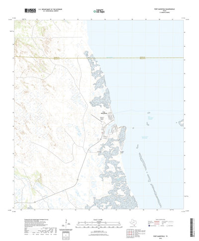 United States Geological Survey Port Mansfield, TX (2022, 24000-Scale) digital map