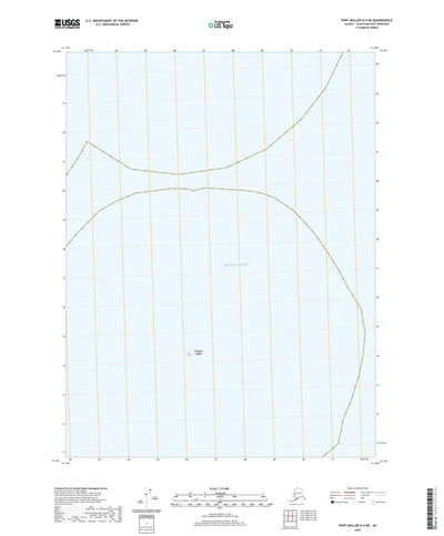 United States Geological Survey Port Moller A-4 NE, AK (2020, 25000-Scale) digital map