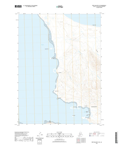 United States Geological Survey Port Moller D-3 SE, AK (2020, 25000-Scale) digital map