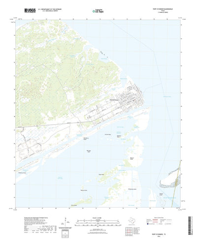 United States Geological Survey Port O'Connor, TX (2022, 24000-Scale) digital map