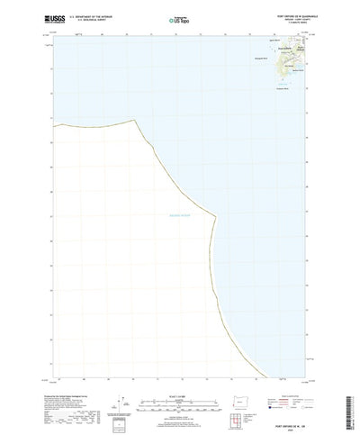 United States Geological Survey Port Orford OE W, OR (2020, 24000-Scale) digital map