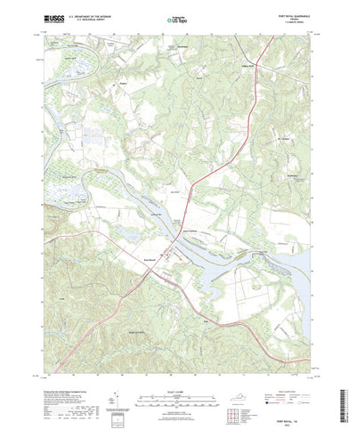 United States Geological Survey Port Royal, VA (2022, 24000-Scale) digital map