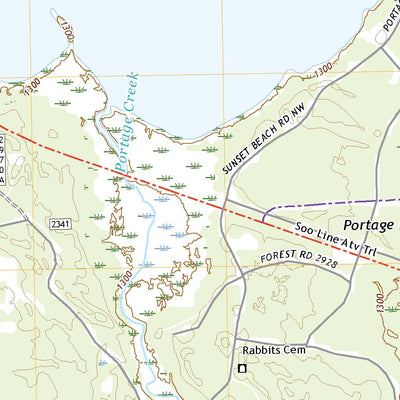 United States Geological Survey Portage Lake, MN (2022, 24000-Scale) digital map