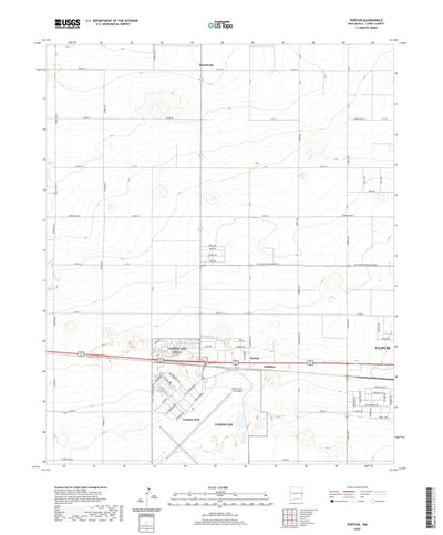 United States Geological Survey Portair, NM (2020, 24000-Scale) digital map