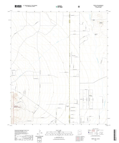 United States Geological Survey Portal NE, AZ (2021, 24000-Scale) digital map