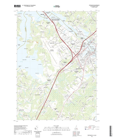 United States Geological Survey Portsmouth, NH (2021, 24000-Scale) digital map