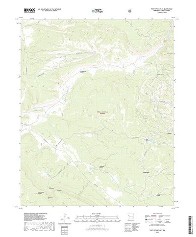 United States Geological Survey Post Office Flat, NM (2020, 24000-Scale) digital map