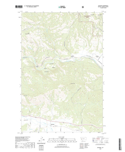 United States Geological Survey Potomac, MT (2020, 24000-Scale) digital map