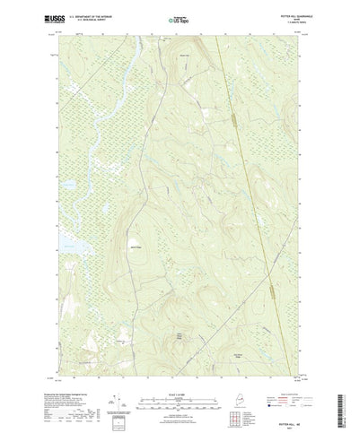 United States Geological Survey Potter Hill, ME (2021, 24000-Scale) digital map