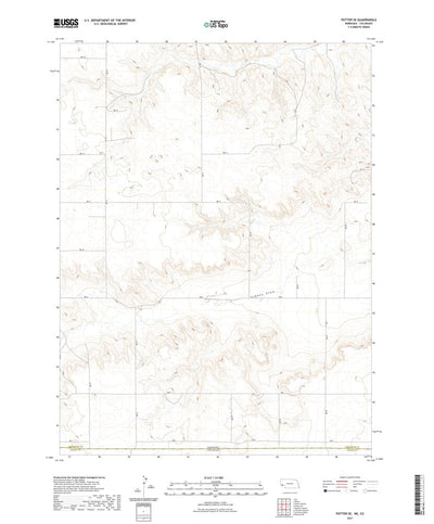 United States Geological Survey Potter SE, NE (2021, 24000-Scale) digital map