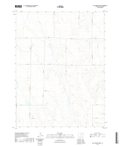 United States Geological Survey Potty Brown Creek, CO (2022, 24000-Scale) digital map