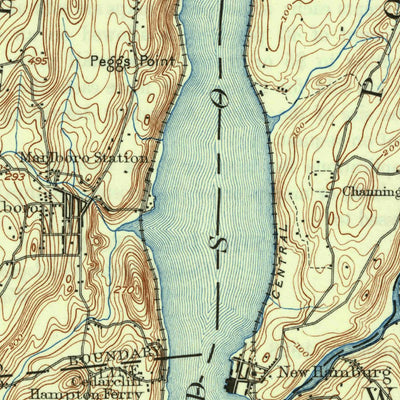 United States Geological Survey Poughkeepsie, NY (1903, 62500-Scale) digital map