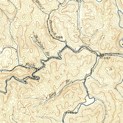United States Geological Survey Pound, VA-KY (1912, 62500-Scale) digital map