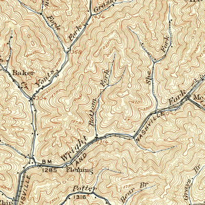 United States Geological Survey Pound, VA-KY (1912, 62500-Scale) digital map