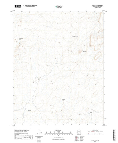 United States Geological Survey Poverty Flat, AZ (2021, 24000-Scale) digital map