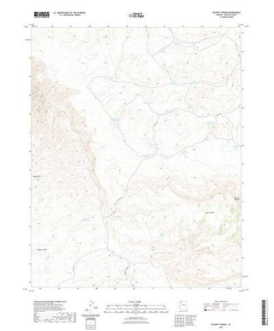 United States Geological Survey Poverty Spring, AZ (2021, 24000-Scale) digital map