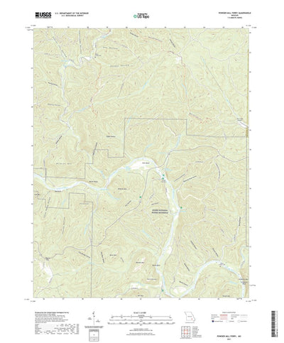 United States Geological Survey Powder Mill Ferry, MO (2021, 24000-Scale) digital map