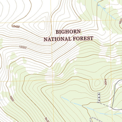 United States Geological Survey Powder River Pass, WY (2021, 24000-Scale) digital map
