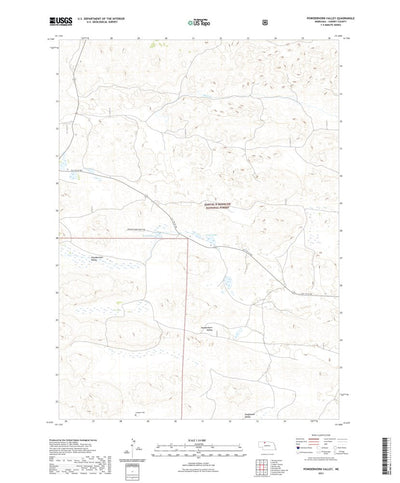 United States Geological Survey Powderhorn Valley, NE (2021, 24000-Scale) digital map