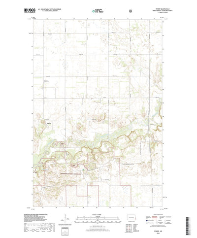 United States Geological Survey Power, ND (2020, 24000-Scale) digital map
