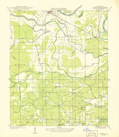 United States Geological Survey Powhatan, LA (1937, 31680-Scale) digital map