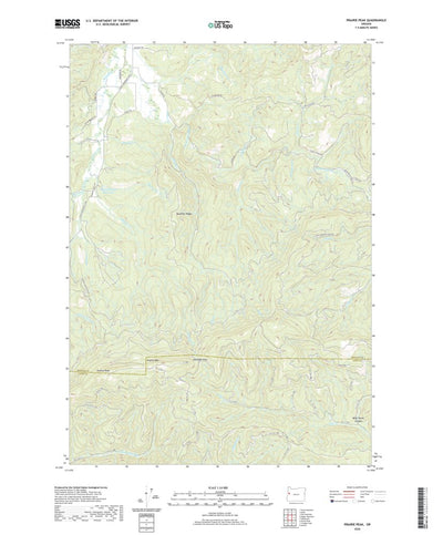 United States Geological Survey Prairie Peak, OR (2020, 24000-Scale) digital map