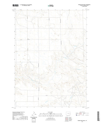 United States Geological Survey Prairie View School, WY (2021, 24000-Scale) digital map
