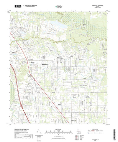 United States Geological Survey Prairieville, LA (2020, 24000-Scale) digital map