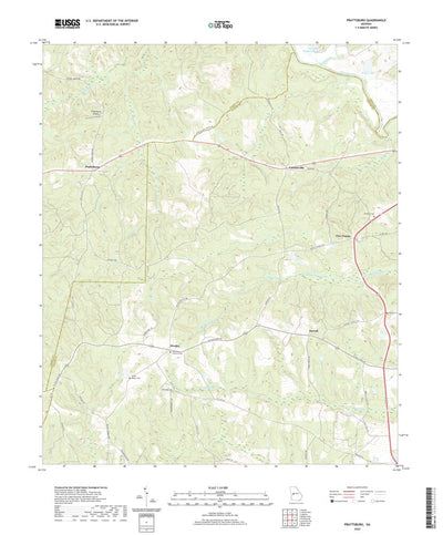 United States Geological Survey Prattsburg, GA (2020, 24000-Scale) digital map