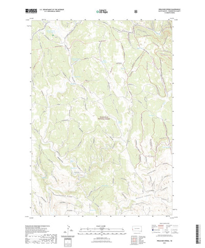 United States Geological Survey Preacher Spring, SD (2021, 24000-Scale) digital map