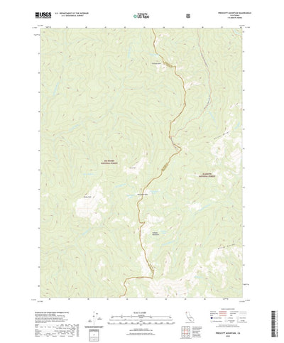 United States Geological Survey Prescott Mountain, CA (2022, 24000-Scale) digital map