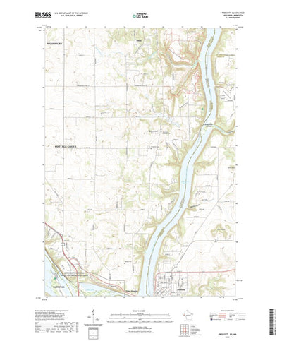 United States Geological Survey Prescott, WI (2022, 24000-Scale) digital map
