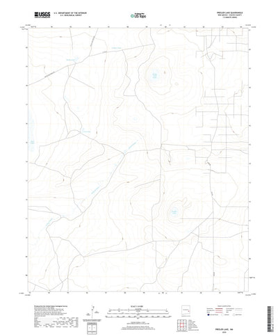 United States Geological Survey Presler Lake, NM (2020, 24000-Scale) digital map