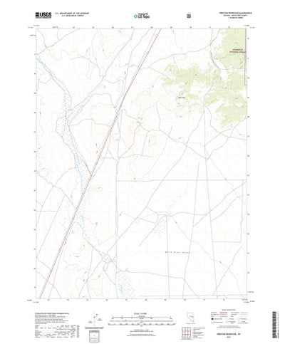 United States Geological Survey Preston Reservoir, NV (2021, 24000-Scale) digital map