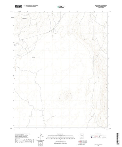 United States Geological Survey Preston Well, AZ (2021, 24000-Scale) digital map