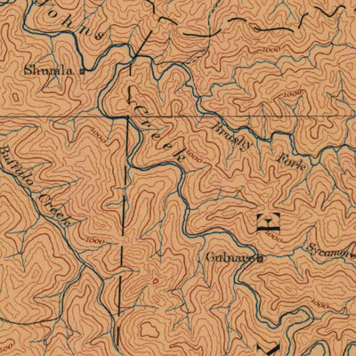 United States Geological Survey Prestonsburg, KY (1886, 125000-Scale) digital map