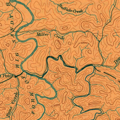 United States Geological Survey Prestonsburg, KY (1892, 125000-Scale) digital map