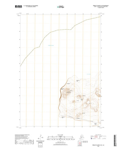 United States Geological Survey Pribilof Islands D-5 SE, AK (2020, 25000-Scale) digital map