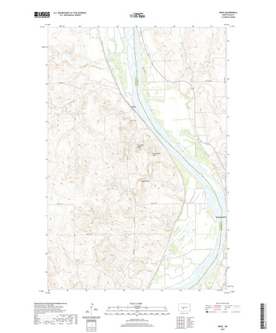 United States Geological Survey Price, ND (2020, 24000-Scale) digital map